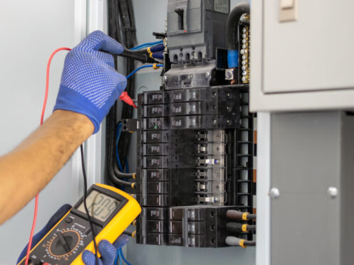 Checking an electrical panel in Kentucky